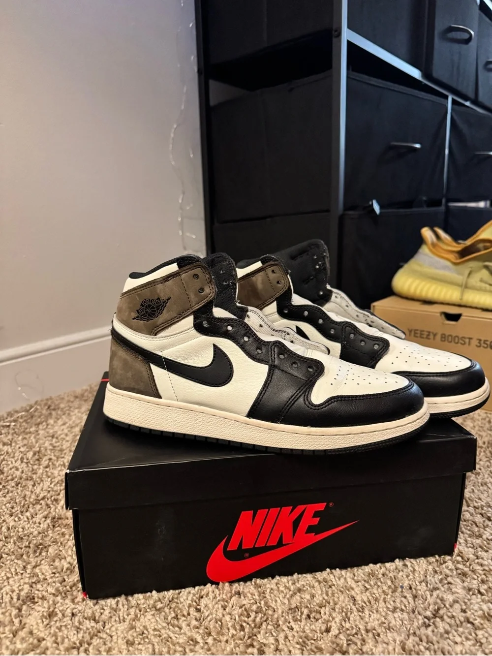 Jordan Men’s Black/White High-Top Sneaker